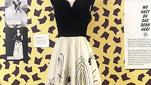 Hollywood-Schauspielerin Grace Kelly inspirierte eine Unterfränkin zu diesem schwarz-weißen Kleid.       -  Hollywood-Schauspielerin Grace Kelly inspirierte eine Unterfränkin zu diesem schwarz-weißen Kleid.