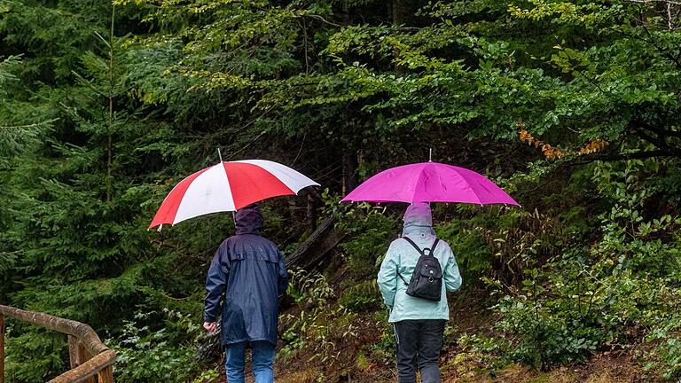 Wetterdienst: Regenschirm ist zum Wochenstart treuer Begleiter       -  Die Menschen in Bayern müssen sich auf Regenschirm-Wetter einstellen. (Symbolbild)