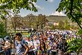 Rund 1500 Menschen nahmen am Sonntag an einer Versammlung in Würzburg teil, zu der die unterfränkische 'Querdenker'-Szene aufgerufen hatte.