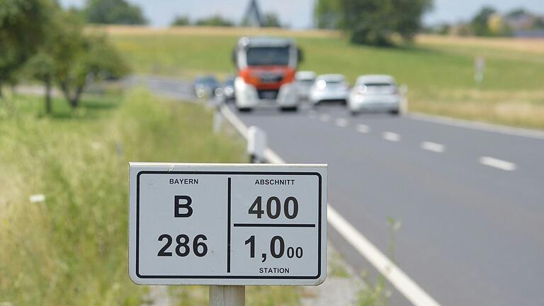 Durch die neue Bundesstraße 286 soll auch Oerlenbach (im Hintergrund) vom Verkehr entlastet werden.