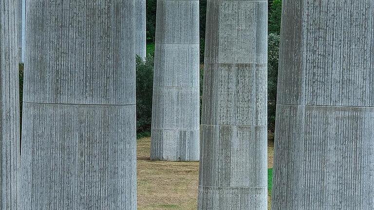 Beton-Gigant: die Lauertalbrücke