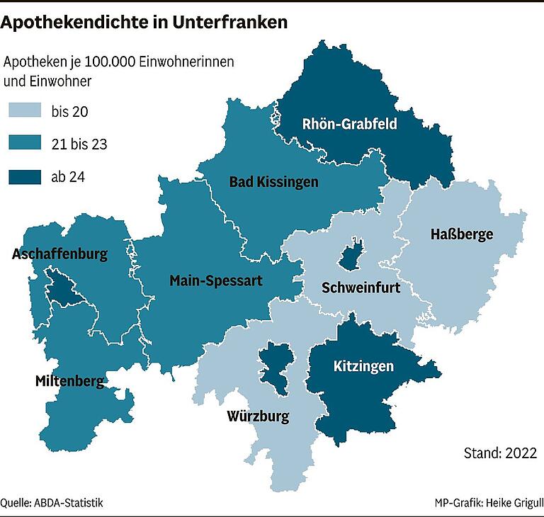 Vor dem Apothekerstreik: Wie viele Apotheken gibt es in Unterfranken noch und wo drohen Lücken in der Versorgung?