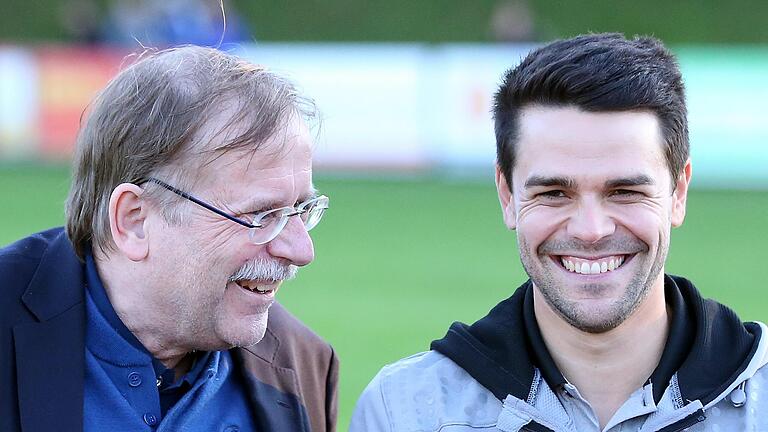 Beim Regionalliga-Eröffnungsspiel im Juli in Aubstadt sah Rainer Koch das 0:0 zwischen dem TSV um Trainer Victor Kleinhenz (rechts) und&nbsp; der SpVgg Unterhaching.