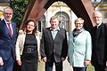 Beim Stiftungstag ehrte Stiftungsleiter Walter Herberth (links) Angelika Müller (Würzburg), Karl-Philipp Schwender (Wartmannsroth) und Ingeborg Gramlich (Theilheim) für ihre 40-jährige Zugehörigkeit zur Stiftung Juliusspital Würzburg. Auf dem Bild rechts Stiftungspfarrer Bernhard Stühler.