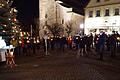 Gottesdienst auf dem Eberner Marktplatz: Rund 150 Menschen beteten für die Opfer der Corona-Pandemie.