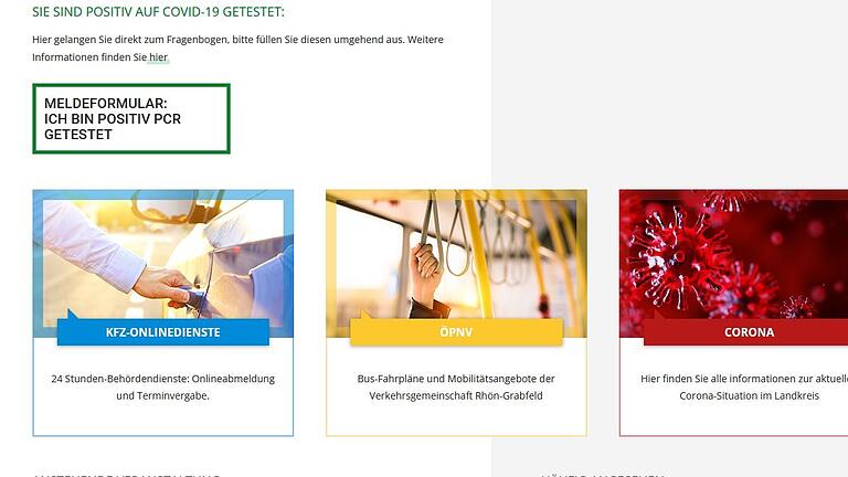Über ein Online-Meldeformular (Archivbild) sollten Corona-Positive ihre Daten selbständig mitteilen, bittet das Rhön-Grabfelder Gesundheitsamt. Über ein Online-Meldeformular (Archivbild) sollten Corona-Positive ihre Daten selbständig mitteilen, bittet das Rhön-Grabfelder Gesundheitsamt.