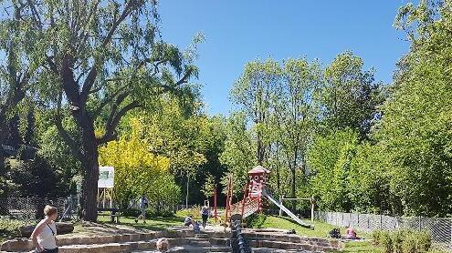 Der Wasserspielplatz Schützenstraße ist nach der Winterpause wieder geöffnet.       -  Der Wasserspielplatz Schützenstraße ist nach der Winterpause wieder geöffnet.