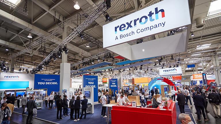 Bosch Rexroth im April auf der Hannover Messe: Das Unternehmen präsentierte vor wenigen Wochen Rekordzahlen für das Jahr 2022, meldet zum 1. Juni aber Kurzarbeit an. (Symbolbild)