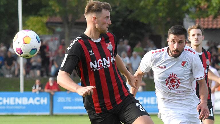 Der Termin für das Rückspiel zwischen Türkgücü München und dem TSV Aubstadt (links Tim Hüttl) ist nach wie vor offen.