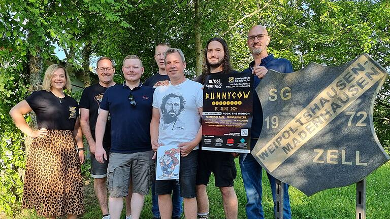 Das Organisationsteam der SG Zell-Weipoltshausen-Madenhausen des 'Bunny Cow-Festival' freut sich bereits auf den 15. Juni am Sportplatz in Zell.