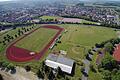 Der ehemalige Sportplatz der US-Army, das künftige Sportgelände und Nachwuchsleitungszentrum (NLZ) der Würzburger Kickers. Im Hintergrund ist Gerbrunn zu erkennen.