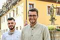 Das Hotel und Restaurant 'Ritter Jörg' in Sommerhausen ist von der Corona Krise betroffen. Restaurantchef Gianni Mentolo (links) und Inhaber Lukas Strohofer bleiben trotzdem zuversichtlich.