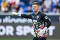 1899 Hoffenheim - FC Augsburg       -  Deutschland oder England? Augsburgs Keeper Dahmen lässt eine Entscheidung offen.
