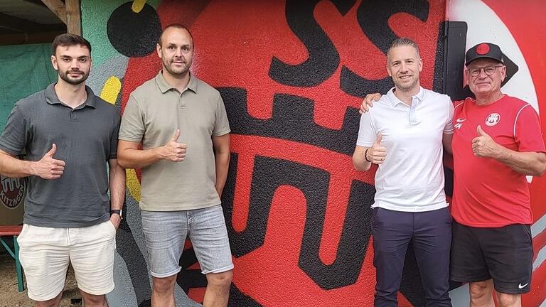 Sie lenken die Geschicke des SSV Kitzingen im Jahr des 75-jährigen Vereinsjubiläums (von links): Nico Karwath, Steffen Metz, Christopher Soldner und Jürgen Ketturkat, dazu gehört noch (nicht im Bild) Michael Kümmel.