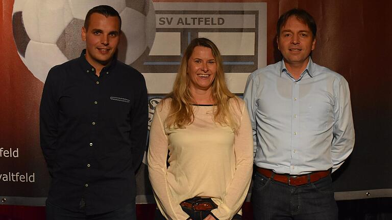 Die neue Dreierspitze des SV Altfeld (von links): Christopher Gebert, Anuschka Günzelmann und Michael Dreßler.