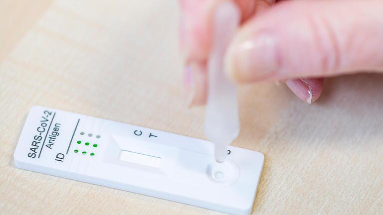Ein Corona-Schnelltest: Laut Gesundheitsamt wurden in den letzten sieben Tagen 203 Neuinfektionen im Landkreis Haßberge festgestellt. Ein Corona-Schnelltest: Laut Gesundheitsamt wurden in den letzten sieben Tagen 203 Neuinfektionen im Landkreis Haßberge festgestellt.