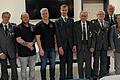 Hauptversammlung bei der Königlich privilegierten Schützengesellschaft Bad Neustadt: Im Bild (von links) Karin Wirsing, Thomas Lutz, Alexander Schmidt, Stephan Grenzer, Mirco Friedrich, Hermann Then (60-jährige Mitgliedschaft), Klaus Turek, Bernd Fischer, Simone Sillmann (vier dritte Plätze bei der Deutschen Meisterschaft) und Gerhard Grone (erster Platz bei der Deutschen Meisterschaft).