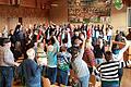 Es wurde nicht nur gesungen beim Stimmbildungsseminar des Sängerbundes Badisch-Franken, man bewegte sich auch.
