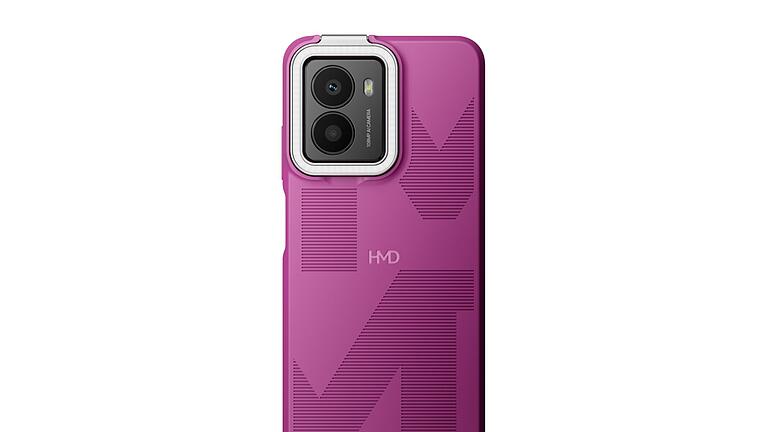 Modulares HMD Fusion       -  Das &bdquo;Flashy Outfit&rdquo; erweitert das Fusion um einen drehbaren LED-Lichtring, der als Kamerablitz fungieren oder als Selfie-Ringlicht zum Einsatz kommen kann.