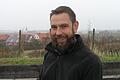 Mario Hofmann will für die Freien Bürger Wiesenbronn bei der Kommunalwahl im März ins Wiesenbronner Rathaus einziehen. Sein Lieblingsort im Dorf: der Silvanerplatz in den Weinbergen.