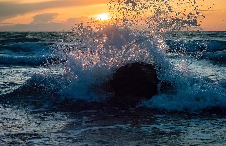 Sonnenuntergang an der Ostsee.