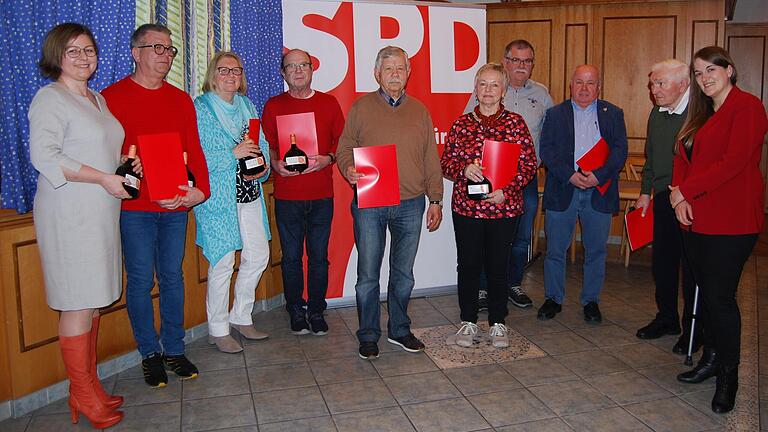 Schon seit mindestens 40 Jahren gehören diese Mitglieder der SPD an.