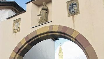 Blick auf die Klosterkirche.