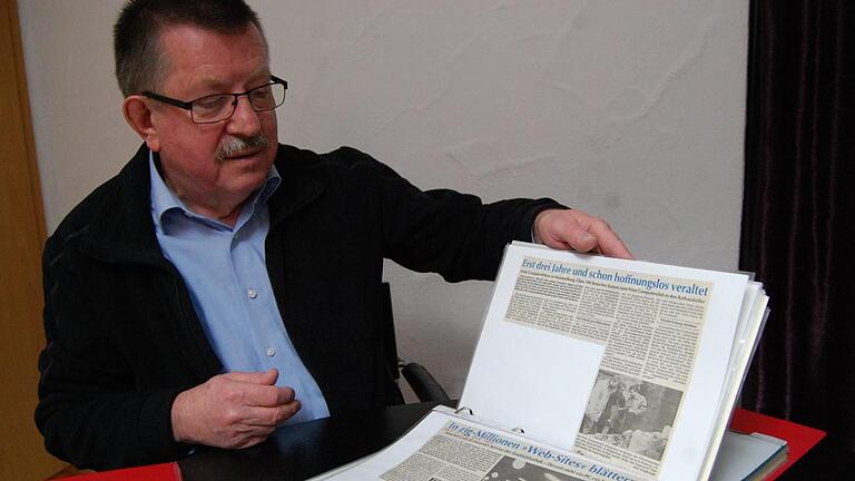 Dieter Vogler hat die Geschichte des Computerclubs Print festgehalten. Foto: Wolfgang Dünnebier       -  Dieter Vogler hat die Geschichte des Computerclubs Print festgehalten. Foto: Wolfgang Dünnebier