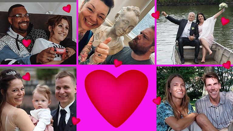 Herzen am Valentinstag: Fünf Paare aus Unterfranken erzählen von ihrer Liebe und Partnerschaft. Herzen am Valentinstag: Fünf Paare aus Unterfranken erzählen von ihrer Liebe und Partnerschaft. 