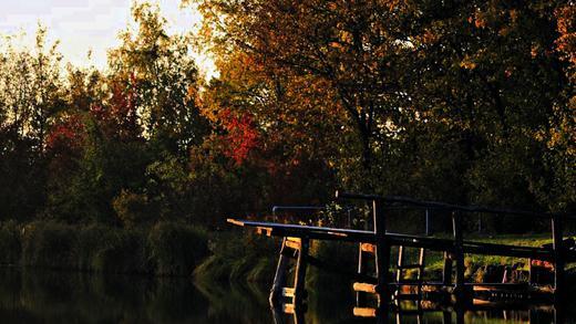 Stille ruht der See: Abendstimmung am Goßmannsdorfer Badesee