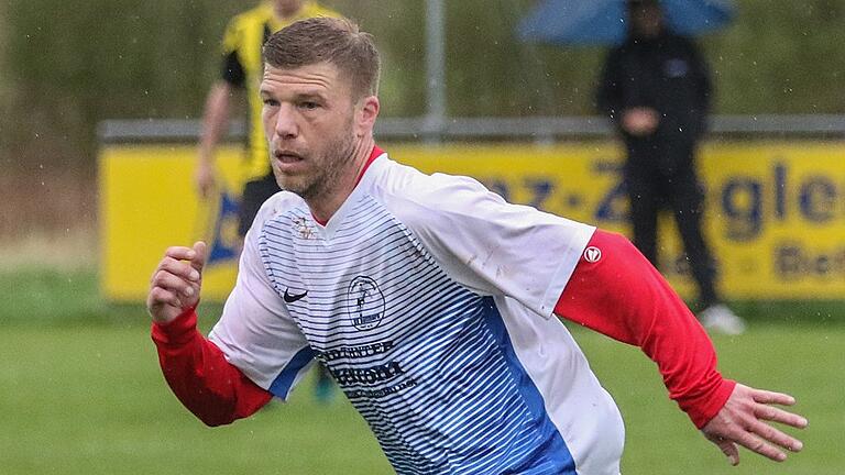 Peter Deißenberger als Spielertrainer des SV Bütthard, mit dem er zweimal aufgestiegen ist.