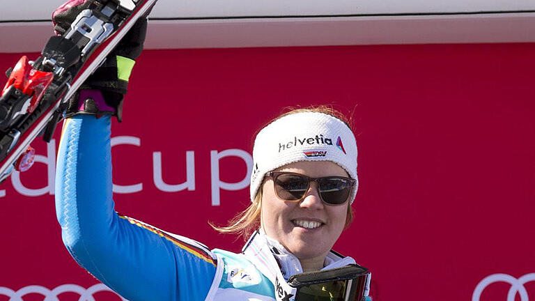 Tagessieg       -  Viktoria Rebensburg geann den letzten Riesenslalom der Saison. Foto: Gian Ehrenzeller