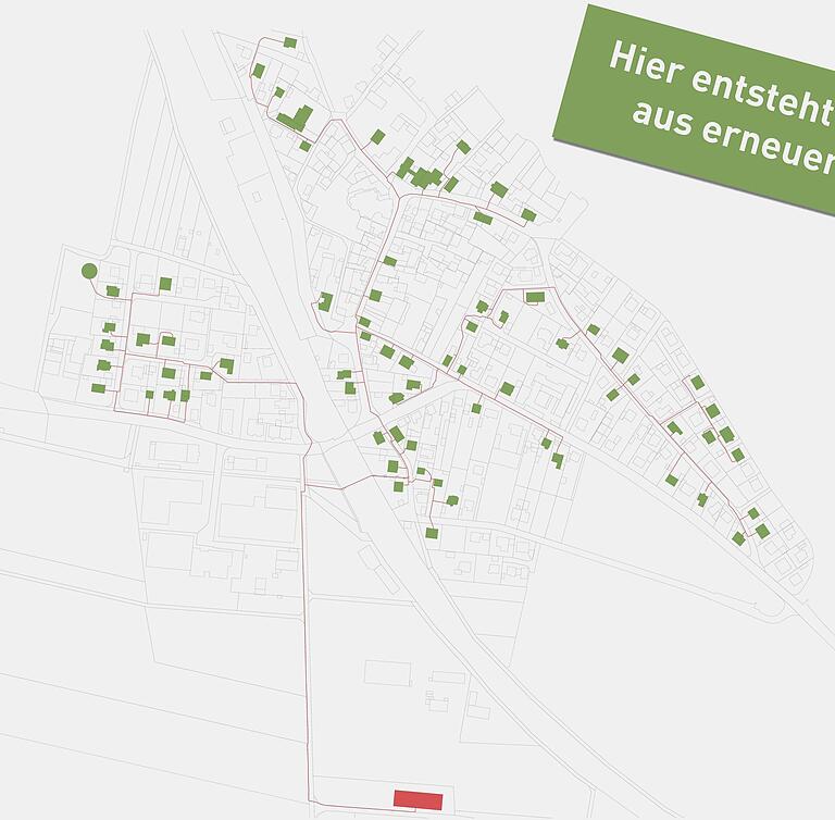 Netzwerk-Arbeit: Von der Biogasanlage Hümmer aus soll ab 2025 der Oberwerrner Altort angeschlossen werden.