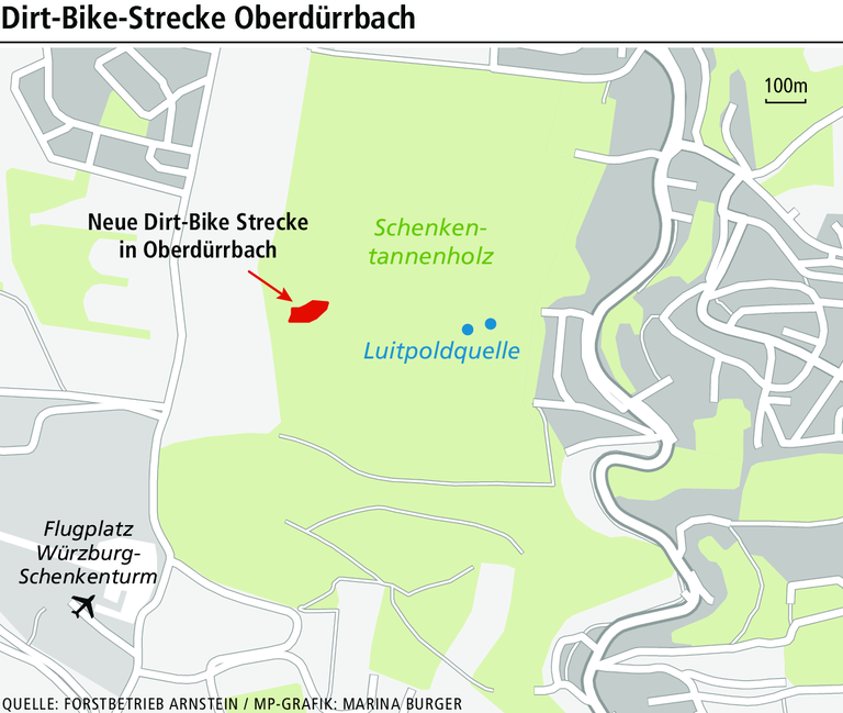 Dirtbike in Würzburg: Bald auf legaler Strecke im Dürrbacher Wald