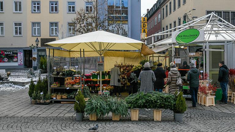 Der Blumenkiosk des Holländers in der Würzburger Domstraße schließt zum 1. Januar.