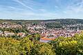 Panorama-Blick auf Meinigen: Die Kreisstadt im südthüringischen Landkreis Schmalkalden-Meiningen zählt seit Anfang des Jahres mit der Eingemeindung von Sülzfeld zehn Ortsteile.