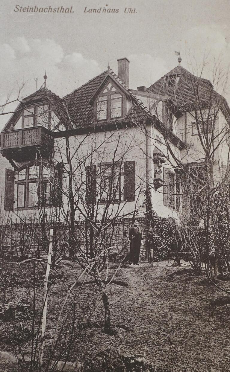 Die Villa 'Uhl' auf einer Postkarte von 1942.