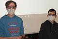 Die Jungsanitäter Matthias Schuhmann (links) und Stefan Hofmann präsentierten dem Gemeinderat von Kirchlauter ihr Projekt für einen „First Responder'-Standort.