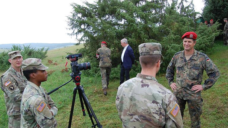 Die US-Soldaten aus Grafenwöhr hatten ein Kamerateam dabei.&nbsp;