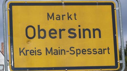 Ortsschild von Obersinn       -  Ortsschild von Obersinn