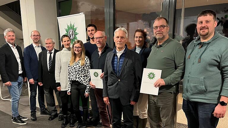 Bei der Jahresversammlung (von links): Mark Dingfelder, Heiko Meyer, Sebastian Büchs, Nina Küttenbaum, Katrin Bayer, Niklas Pfeuffer, Roland Gulden, Eberhard Hirsch, Mabel Seuffert, Joachim Gerhard und Eric Hilbert.