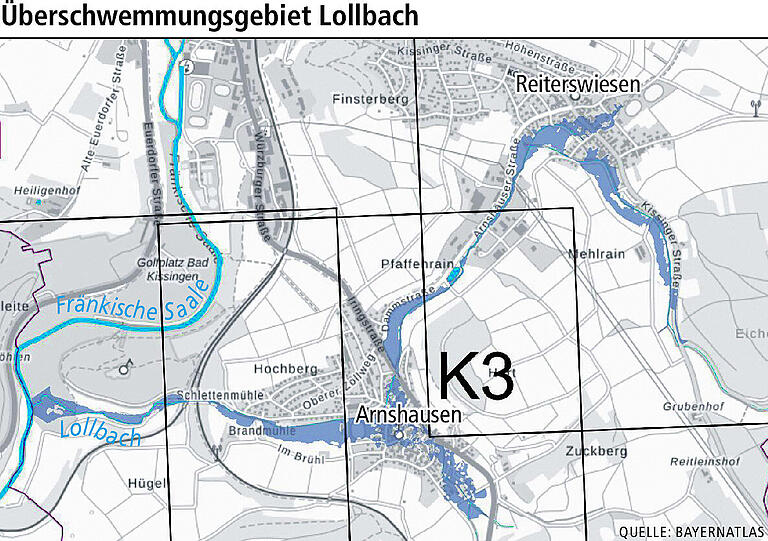 Hochwasserschutz Bad Kissingen: Amtliche Vorgaben haben&nbsp;ab Februar Konsequenzen für drei Stadtteile&nbsp;