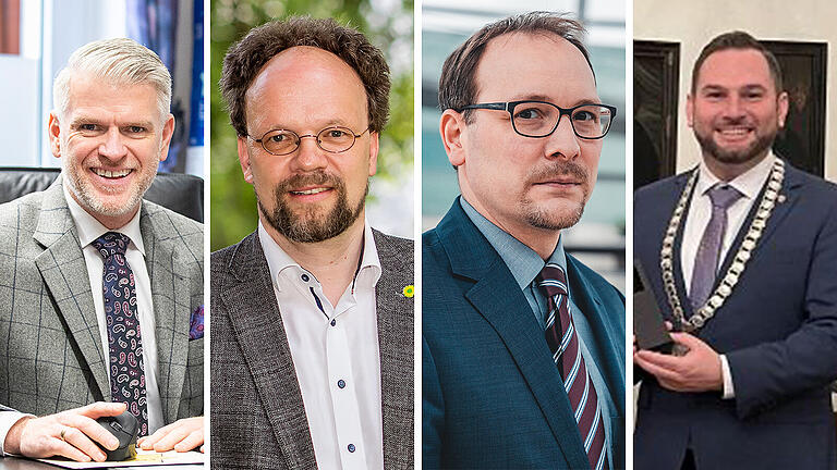 Sie sind Väter und Politiker: (von links) Steffen Vogel, Patrick Friedl, Karsten Klein und Matthias Bielek.