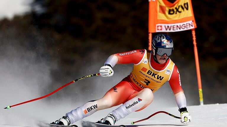 Ski Alpin Weltcup in Wengen - Franjo von Allmen war im Super-G am Lauberhorn nicht zu schlagen. Ski Alpin Weltcup in Wengen - Franjo von Allmen war im Super-G am Lauberhorn nicht zu schlagen.