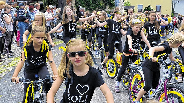 Lautstark: Die Kindergruppe der Soli Waldbüttelbrunn.