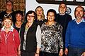 Ehrung und Abschied bei Nipro Glass: Personalleiterin Renate Bonfig (Fünfte von links) und Betriebsratsvorsitzender Bernd Müller (rechts) dankten (von links) Heidemarie Amthor, Udo Wagner (25 Jahre), Helene Schmitt, Berta Heusinger, Elisabeth Peschel, Karola Bronnsack, Günter Seit, Gerhard Schölzke (40 Jahre).