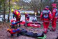 Rettungsübung an der Saale. Alexander Knaab/Christian Ruoff       -  Rettungsübung an der Saale. Alexander Knaab/Christian Ruoff