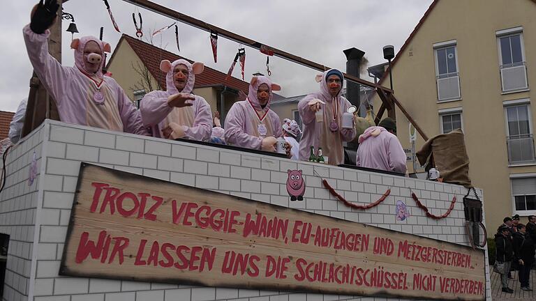 Faschingsumzug in Oberwerrn. Faschingsumzug in Oberwerrn.
