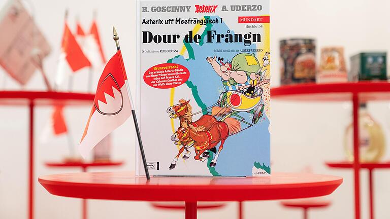 Ein Bocksbeutel, Lebkuchen oder ein Asterix Comic in fränkischer Mundart: Die Bayerische Landesausstellung 'Typisch Franken?' findet bis zum 6. November in der Orangerie in Ansbach statt. Ein Bocksbeutel, Lebkuchen oder ein Asterix Comic in fränkischer Mundart: Die Bayerische Landesausstellung 'Typisch Franken?' findet bis zum 6. November in der Orangerie in Ansbach statt. 