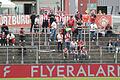 Flyeralarm wirbt nicht nur, wie auf diesem Archivbild, im Stadion der Würzburger Kickers, sondern bei sämtlichen Spielen des DFB-Pokal-Wettbewerbs.